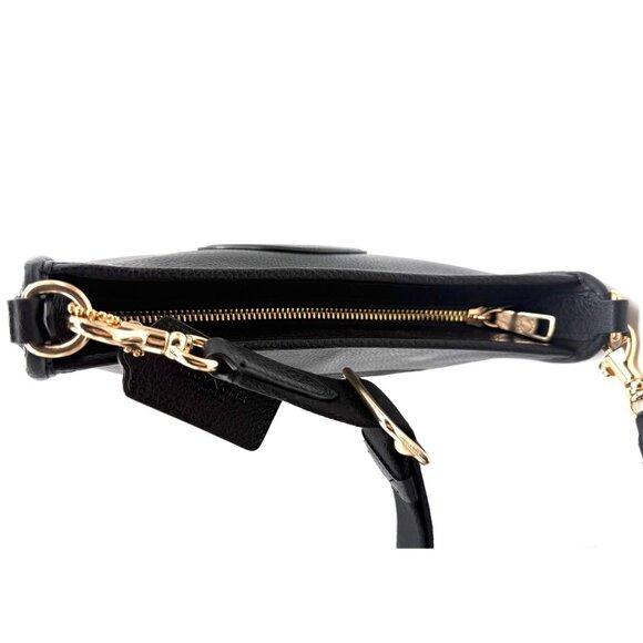 Coach Dempsey File Bag Black Pebble Leather Crossbody NWOT C2232 - Picture 11 of 16